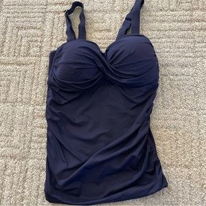 Anne Cole Navy Blue Bikini Top